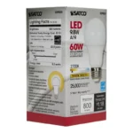 Satco S29835 9.8 Watt; A19 LED; 2700K; Medium base; 220 deg. Beam Angle; 120 Volt