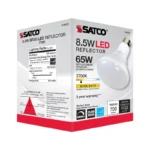 Satco S39628 8.5 Watt; BR30 LED; 2700K; 80 CRI; Medium Base; 120 Volts; Dimmable