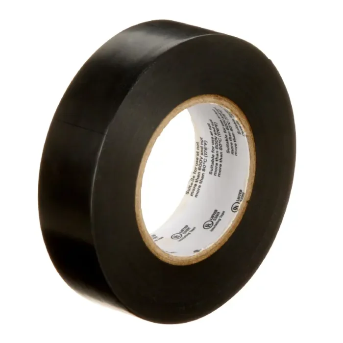 3M TEMFLEX-3/4X60CP10 Temflex Vinyl Electrical Tape 165, Black - 3/4 in x 60 ft - Image 2