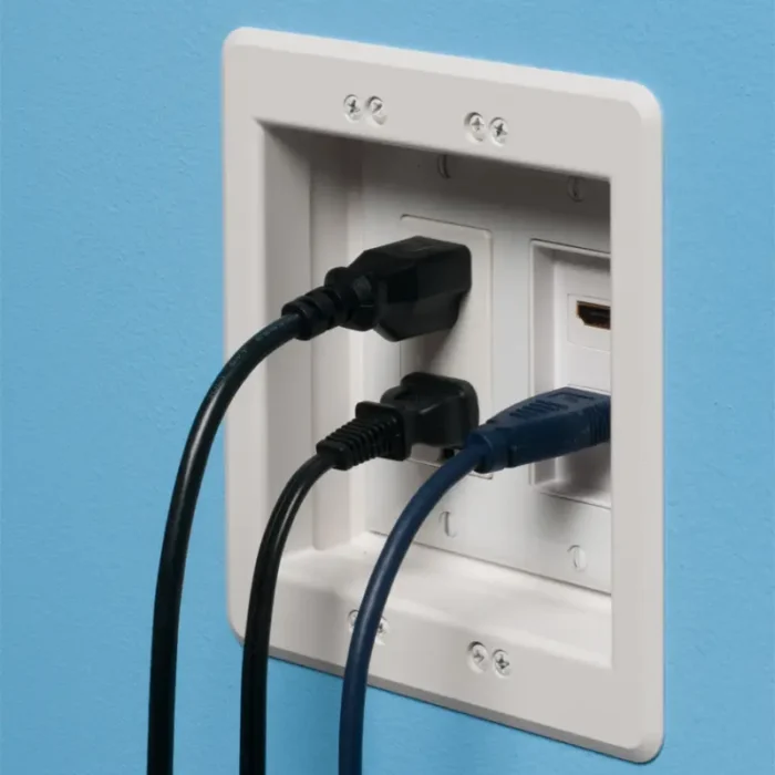 Arlington TVBU505GC 2-Gang Recessed TV Box for Power and Low Voltage - Image 3