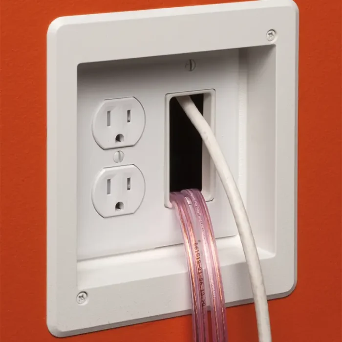 Arlington TVBU505GC 2-Gang Recessed TV Box for Power and Low Voltage - Image 2