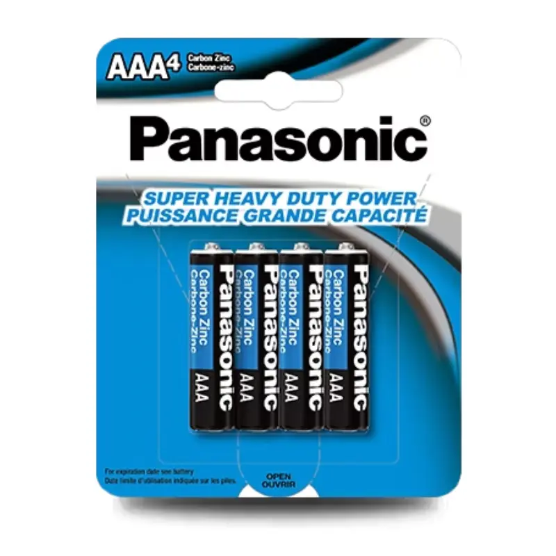 UM4NPA4BCA Panasonic UM4NPA4BCA - AAA Super Heavy Duty Carbon Zinc Batteries – 4 Pack - Image 1