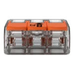 WAGO 221-613 Compact Splicing Connector, 3-Port Lever-Nut Wire Connector, 10 AWG - 221 Series - Image 2