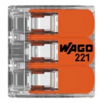 WAGO 221-613 Compact Splicing Connector, 3-Port Lever-Nut Wire Connector, 10 AWG - 221 Series - Image 4