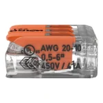 WAGO 221-613 Compact Splicing Connector, 3-Port Lever-Nut Wire Connector, 10 AWG - 221 Series - Image 3