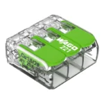 WAGO 221-423 Green Range Compact Splicing Connector - 221 Series 12 AWG Lever Connector