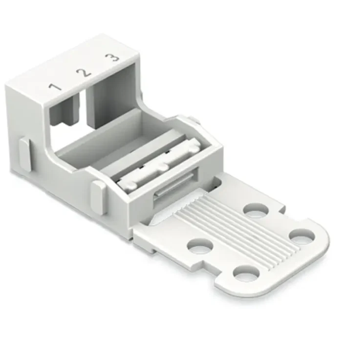 WAGO 221-503 Mounting Carrier For Terminal Blocks  - For 221 Series (24-12 AWG) 3-Conductor - Image 1