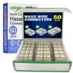 WAGO 221 Ex Series 50pc 12AWG Compact Splicing Wire Connectors Assortment