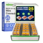 WAGO 221 Series 25pc Compact Splicing Wire Connectors Assortment