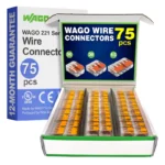 WAGO 221 Series 75pc Compact Splicing Wire Connectors Assortment