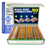 WAGO 221 Series 90pc Compact Splicing Wire Connectors Assortment