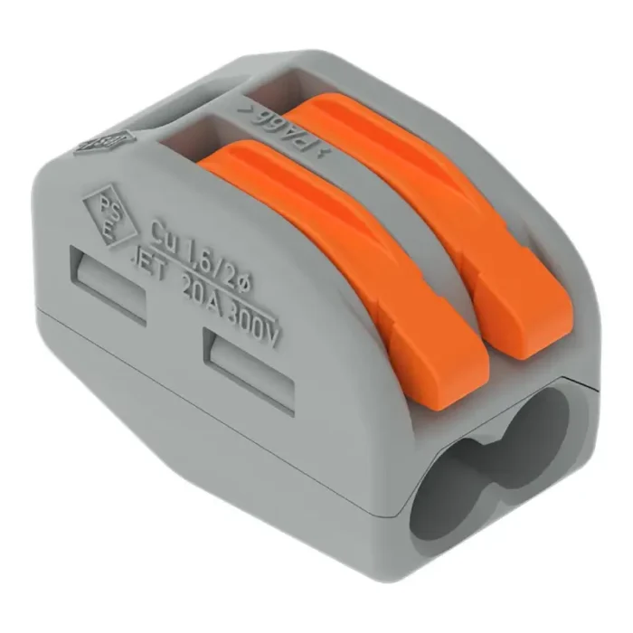WAGO 222-412 Classic Splicing Connector - 222 Series 12 AWG Lever Connector - Image 1