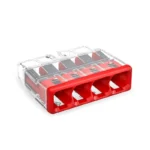 WAGO 2773-404 Compact Pushwire Connector - 2773 Series 12 AWG Push Connector