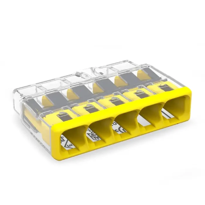 WAGO 2773-405 Compact Pushwire Connector - 2773 Series 12 AWG Push Connector - Image 1
