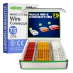 WAGO 2773 Series 75pc Push In Compact Splicing Wire Connectors Assortment